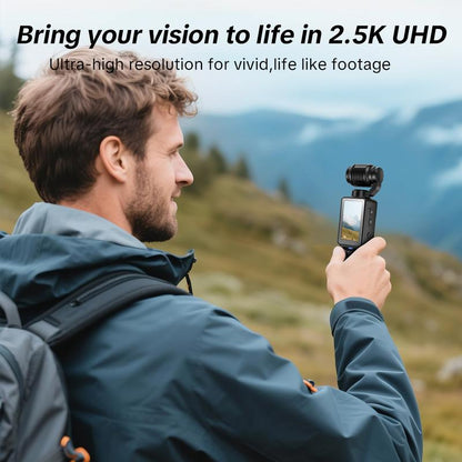 Vlogging Camera with 1'' CMOS & 2.5K/120Fps Videos, Pocket Camera , Fast Focusing, , Digital Video Camera for Photography, Digital Camera, Kamera Pocket, Pocket Camcorder