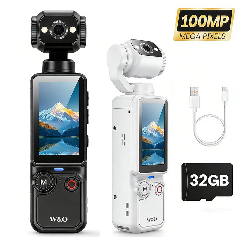 Vlogging Camera with 1'' CMOS & 2.5K/120Fps Videos, Pocket Camera , Fast Focusing, , Digital Video Camera for Photography, Digital Camera, Kamera Pocket, Pocket Camcorder