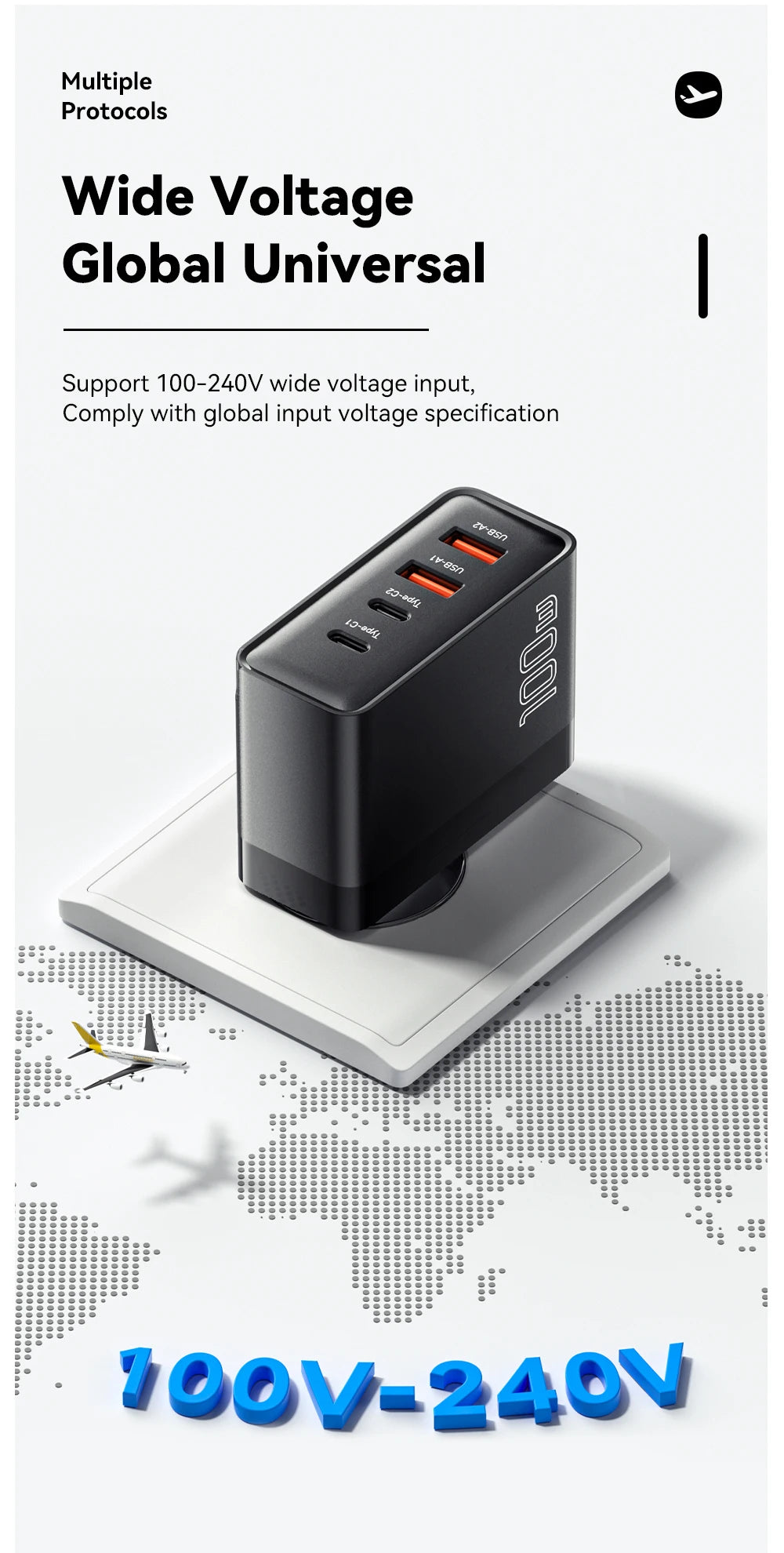 Essager 100W GaN USB Type C Caricabatterie PD QC Quick Charge 4.0 3.0 Type C Ricarica Rapida Per iPhone 14 13 12 Xiaomi Macbook