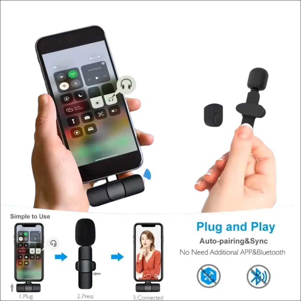 Kompakter Wireless Mikrofon für Kreative.